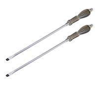 sourcing map 9mm Slotted Impact Screwdriver, 12-Inch Keystone Demolition Driver Magnetic, 2 Pack