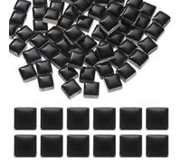 sourcing map 9mm Square Mosaic Tiles, 300g Ceramic Mosaic Pieces Glazed Porcelain Tiles Bulk for Vase Flower Pots Aquarium Decor Garden Project DIY Art Craft, Black