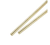 sourcing map 9mm x 305mm Brass Round Rod, Metal Solid Shaft Rods Lathe Bar Stock for DIY Crafts Model Car Helicopter Airplane 2pcs