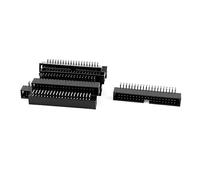 sourcing map 9Pcs 2x20 Pin Box Header Connector IDC Male Sockets Right Angle 2.54mm