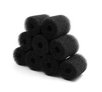 sourcing map 9pcs Black 2.6 Inch Dia Cylinder Pre-Filter Sponge Filter Media for Aquarium