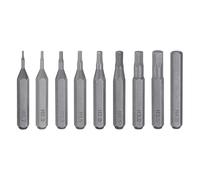 Sourcing Map 9pcs H0.7-H4.0 Hex Screwdriver Bit Set - 5/32" Hex Shank - 28mm Length - Magnetic - S2 Steel - For Electric/Manual Screwdrivers & Drills