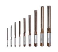 sourcing map 9pcs Hand Reamers Set 3mm 4mm 5mm 6mm 8mm 10mm 12mm 14mm 16mm H8 Metric Alloy Steel Reamer Bit Straight Flutes Steel Cutting Tool for Metal Wood Hole Reaming