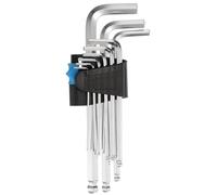 sourcing map 9pcs Hex Key Wrench Set 1.5/2/2.5/3/4/5/6/8/10mm S2 Steel L-Shape Long Arm Hexagon Metric Wrenches Repairing Tool for Home Repair