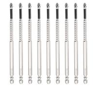 sourcing map 9pcs Impact Phillips Screwdriver Bit PH2 (#2) Anti Slip Tip 1/4" Hex Shank 6" (150mm) Long Magnetic Cross Screw Driver Industrial Power Drill Bits for Remove Fastening Screws