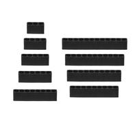 sourcing map 9pcs Screwdriver Bit Holder Organizer Hex Drill Plastic Storage Case for Any 1/4" Metal Driver Bits
