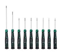 sourcing map 9pcs SL1.0+SL1.2+SL1.4+SL1.6+SL2.0+SL2.4+SL3.0 Small Precision Screwdriver Magnetic Slotted Screwdrivers S2 Steel Mini Screw Drivers with Cushion Grip for Eyeglass Watch