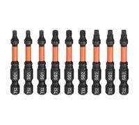 sourcing map 9pcs Square Head Screwdriver Bits 1/4" Hex Shank SQ1/SQ2/SQ3 Magnetic Head 2" Length S2 Steel Screw Driver Drill Bit for Repair Work Electric Screw Driver