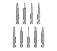 sourcing map 9Pcs Square Head Screwdriver Bits SQ1, SQ2, SQ3 Magnetic 1/4 Inch Hex Shank 2" Long for Power Screwdriver Drill Impact Driver