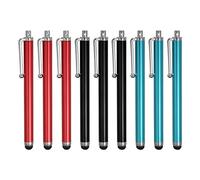 sourcing map 9pcs Stylus Pens for Touch Screens Universal Capacitive Stylus Pencil for Phone Tablet All Capacitive Touch Screen Device, Black Red Blue