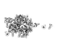 sourcing map a15101300ux0201 M4 x 10mm Phillips Flat Head Countersunk Bolts Machine Screws (Pack of 50)