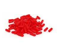 sourcing map a16121600ux1429 Rubber Insulated Cap Screw Thread Protector Cover (Pack of 100)