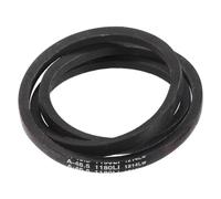 sourcing map A46 1/2 Classic Wrapped V-Belt, 48" Outside Circumference Wrapped Industrial Rubber V-Belt A Profile V-Belt for Industrial Machinery Equipment, Black