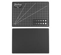 sourcing map A5 Self-Healing Cutting Mat 9"x6" Craft Cutting Board for DIY Art Work Sewing Cutting, Black
