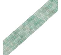 sourcing map About 155 Pcs Natural Spacer Beads, 4mm Stone Spacers Bead Loose Semi Flat Round Gemstone Beads for Jewelry-Making DIY Crafts, Light Pine Green