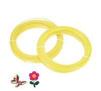 sourcing map ABS 3D Pen Printer Filament Refills, 2 Pcs Total 20 Meter 1.75mm Printing Filament for Most 3D Printing Pens, Clear Yellow