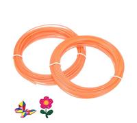 sourcing map ABS 3D Pen Printer Filament Refills, 2 Pcs Total 20 Meter 1.75mm Printing Filament for Most 3D Printing Pens, Clear Orange