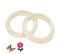sourcing map ABS 3D Pen Printer Filament Refills, 2 Pcs Total 20 Meter 1.75mm Printing Filament for Most 3D Printing Pens, Creamy Yellow