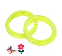 sourcing map ABS 3D Pen Printer Filament Refills, 2 Pcs Total 20 Meter 1.75mm Printing Filament for Most 3D Printing Pens, Fluorescent Yellow
