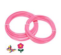 sourcing map ABS 3D Pen Printer Filament Refills, 2 Pcs Total 20 Meter 1.75mm Printing Filament for Most 3D Printing Pens, Dark Pink
