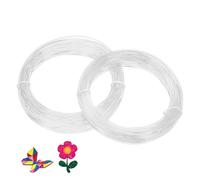 sourcing map ABS 3D Pen Printer Filament Refills, 2 Pcs Total 65.6 Feet 1.75mm Printing Filament for Most 3D Printing Pens, Transparent