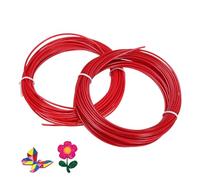 sourcing map ABS 3D Pen Printer Filament Refills, 2 Pcs Total 65.6 Feet 1.75mm Printing Filament for Most 3D Printing Pens, Red