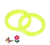 sourcing map ABS 3D Pen Printer Filament Refills, 2 Pcs Total 65.6 Feet 1.75mm Printing Filament for Most 3D Printing Pens, Clear Lemon Yellow