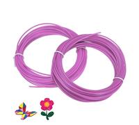 sourcing map ABS 3D Pen Printer Filament Refills, 2 Pcs Total 65.6 Feet 1.75mm Printing Filament for Most 3D Printing Pens, Purple Red