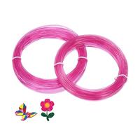 sourcing map ABS 3D Pen Printer Filament Refills, 2 Pcs Total 65.6 Feet 1.75mm Printing Filament for Most 3D Printing Pens, Clear Purple