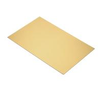sourcing map ABS Engraving Double Color Sheet 7x11inch Gold/Black for Badge, Sign, DIY Carving Pack of 12