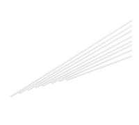 sourcing map ABS Plastic Rod Round Solid Bar 0.5mm x 250mm White for DIY Model Material, Architectural Model Making, DIY Sand Table, Pack of 30 Pcs