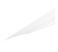 sourcing map ABS Plastic Rod Round Solid Bar 1 mm x 250 mm White for DIY Model Material, Architectural Model Making, DIY Sand Table, Pack of 15 Pcs