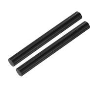 sourcing map ABS Plastic Rod Round Solid Bar 10 mm x 100 mm Black for DIY Model Material, Architectural Model Making, DIY Sand Table, Pack of 2