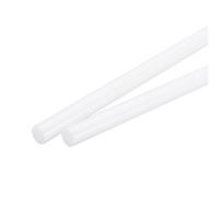 sourcing map ABS Plastic Rod Round Solid Bar 16mm x 300mm White for DIY Model Material, Architectural Model Making, DIY Sand Table, Pack of 2 Pcs