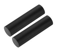 sourcing map ABS Plastic Rod Round Solid Bar 25 mm x 100 mm Black for DIY Model Material, Architectural Model Making, DIY Sand Table, Pack of 2