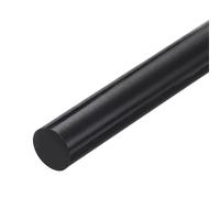 sourcing map ABS Plastic Rod Round Solid Bar 25 mm x 200 mm Black for DIY Model Material, Architectural Model Making, DIY Sand Table, Pack of 1 Pcs