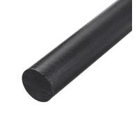 sourcing map ABS Plastic Rod Round Solid Bar 45 mm x 200 mm Black for DIY Model Material, Architectural Model Making, DIY Sand Table, Pack of 1 Pcs