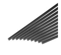 sourcing map ABS Plastic Rod Round Solid Bar 4mm x 300mm Black for DIY Model Material, Architectural Model Making, DIY Sand Table, Pack of 20 Pcs