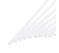 sourcing map ABS Plastic Rod Round Solid Bar 5mm x 300mm White for DIY Model Material, Architectural Model Making, DIY Sand Table, Pack of 20 Pcs