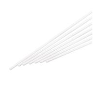 sourcing map ABS Plastic Rod Round Solid Bar 6 mm x 500 mm White for DIY Model Material, Architectural Model Making, DIY Sand Table, Pack of 10 Pcs