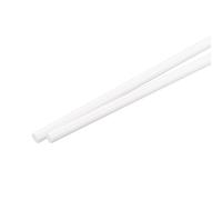 sourcing map ABS Plastic Rod Round Solid Bar 8mm x 250mm White for DIY Model Material, Architectural Model Making, DIY Sand Table, Pack of 2 Pcs