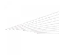 sourcing map ABS Plastic Rod Round Solid White Bar 2.5mmx250mm for DIY Model Material, Architectural Model Making, DIY Sand Table, Pack of 10
