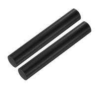 sourcing map ABS Plastic Rods Round Solid Bar 15 mm x 100 mm Black for DIY Model Material, Architectural Model Making, DIY Sand Table, Pack of 2