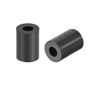 sourcing map ABS Round Spacer Washer 3.2mm ID 7mm OD 10mm Length for M3 Screws Block Black 250Pcs, for 3D Printer TV Wall Mount Outlet Pegboard Motorbike