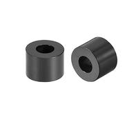 sourcing map ABS Round Spacer Washer 3.2mm ID 7mm OD 5mm Length for M3 Screws Block Black 250Pcs, for 3D Printer TV Wall Mount Outlet Pegboard Motorbike
