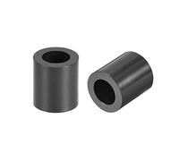 sourcing map ABS Round Spacer Washer 5.4mm ID 9mm OD 10mm Length for M5 Screws Block Black 250Pcs, for 3D Printer TV Wall Mount Outlet Pegboard Motorbike