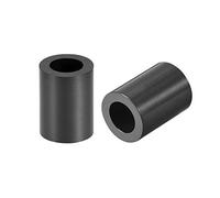 sourcing map ABS Round Spacer Washer 5.4mm ID 9mm OD 12mm Length for M5 Screws Block Black 250Pcs, for 3D Printer TV Wall Mount Outlet Pegboard Motorbike
