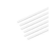 sourcing map ABS Styrene Plastic Round Bar Rod,1/16 inch Dia 20 inch Length,White for Architectural Model Making DIY 6pcs
