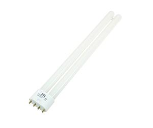 sourcing map AC 220V 24W 4 Pin Single Ended Fluorescent Light Lamp Bulb 2G11 White