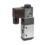 sourcing map AC 24V 3 Way 2 Position 1/4" PT,Pneumatic Air Control NC Solenoid Valve,Internally Single Piloted Acting Type,3V210-08
